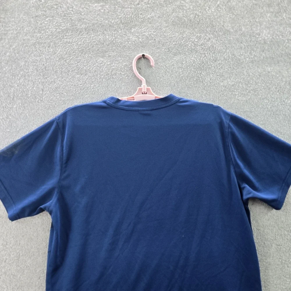 FC Barcelona Men Shirt S Blue Graphic Print Team Crest Logo Short Sleeve‎